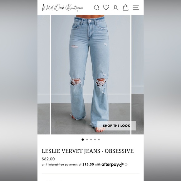 BNWT Leslie Vervet Jeans, Size 30 - Picture 3 of 3